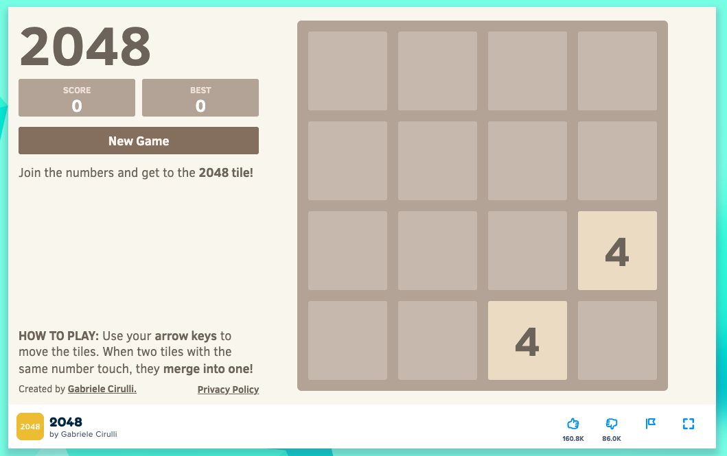 2048 เกมเล่นได้ฟรีบน Poki! พร้อมกฎกติกาและเทคนิคพิชิต 2048